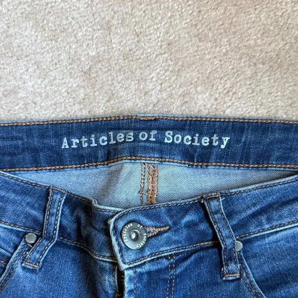 Articles Of Society Dark Blue Skinny Jeans - Picture 2 of 6